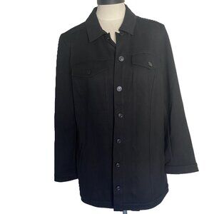 CHICO'S Black Jacket sz 2 (12)
